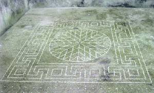 Mosaico romano de la catedral antigua de Cartagena