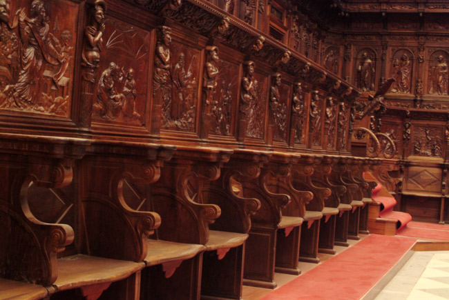 Coro en el interior de la Catedral de Murcia. Regin de Murcia Digital