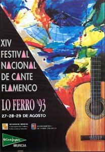 Cartel del Festival Nacional de Cante Flamenco de Lo Ferro. Ao 1993