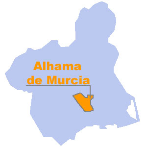 Mapa de situacin de Alhama. Regin de Murcia Digital