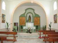 Interior de la ermita de Los Torraos en Ceut