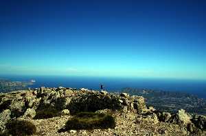 Costa Norte de Alicante desde la cima del Puig Campana 2006-09-17